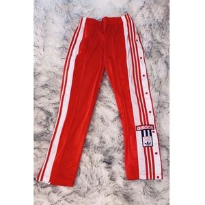 Adidas Adicolor Red Tearaway Track Pants